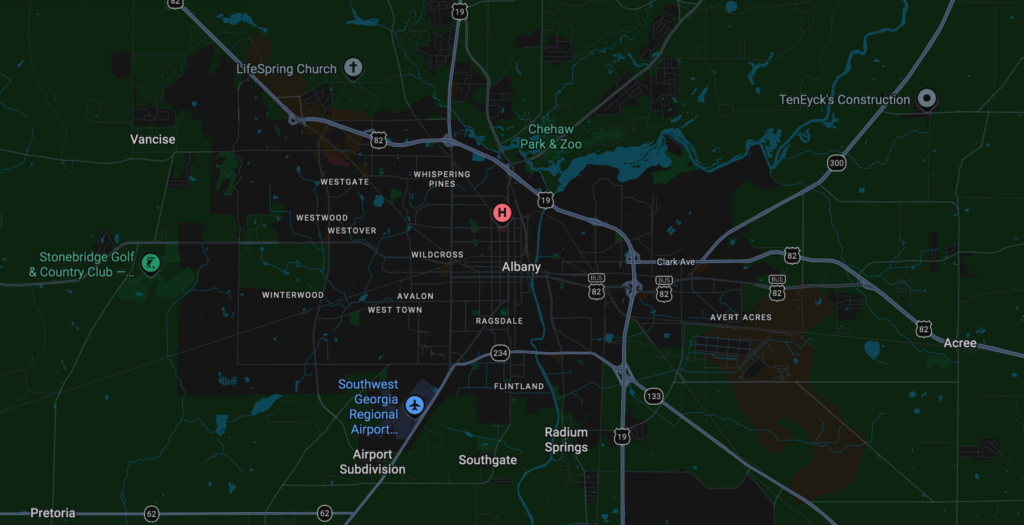 albany map