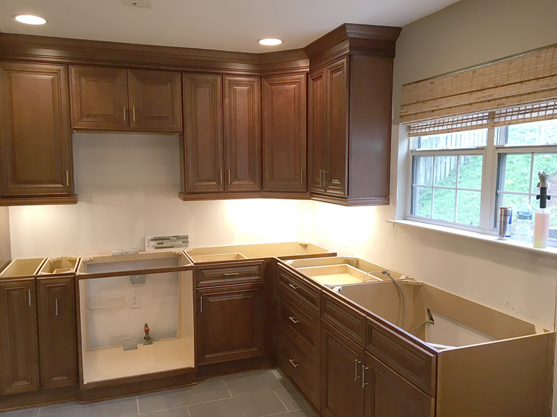 counter top install