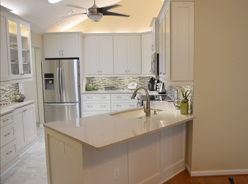 kitchen diagonal counter