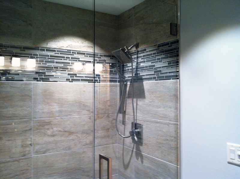 shower intricate tile